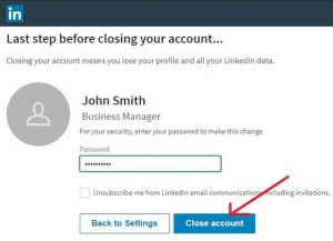 گام به گام حذف اکانت در لینکدین ( delete linkedin account) در سه سوت