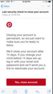 آموزش قدم به قدم ترفندهای حذف اکانت در پینترست Pinterest
