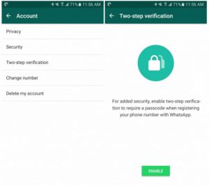 آموزش فعال کردن تایید هویت دو مرحله ای واتس آپ در گوشی های اندروید
