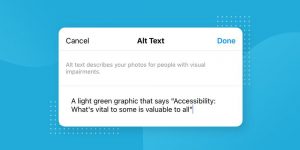 اینستاگرام : چگونگی استفاده افراد کم بینا و نابینا از اینستاگرام