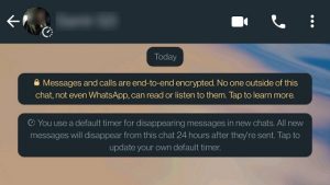 واتساپ : آموزش تنظیم ارسال پیام های محو شونده واتساپ به صورت دائمی