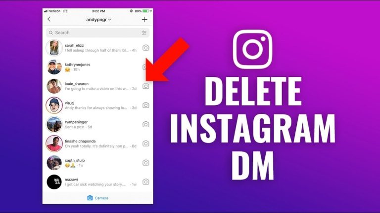 delete DM message instagram