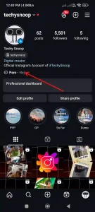 وجود موسیقی در بیو پروفایل اینستاگرام